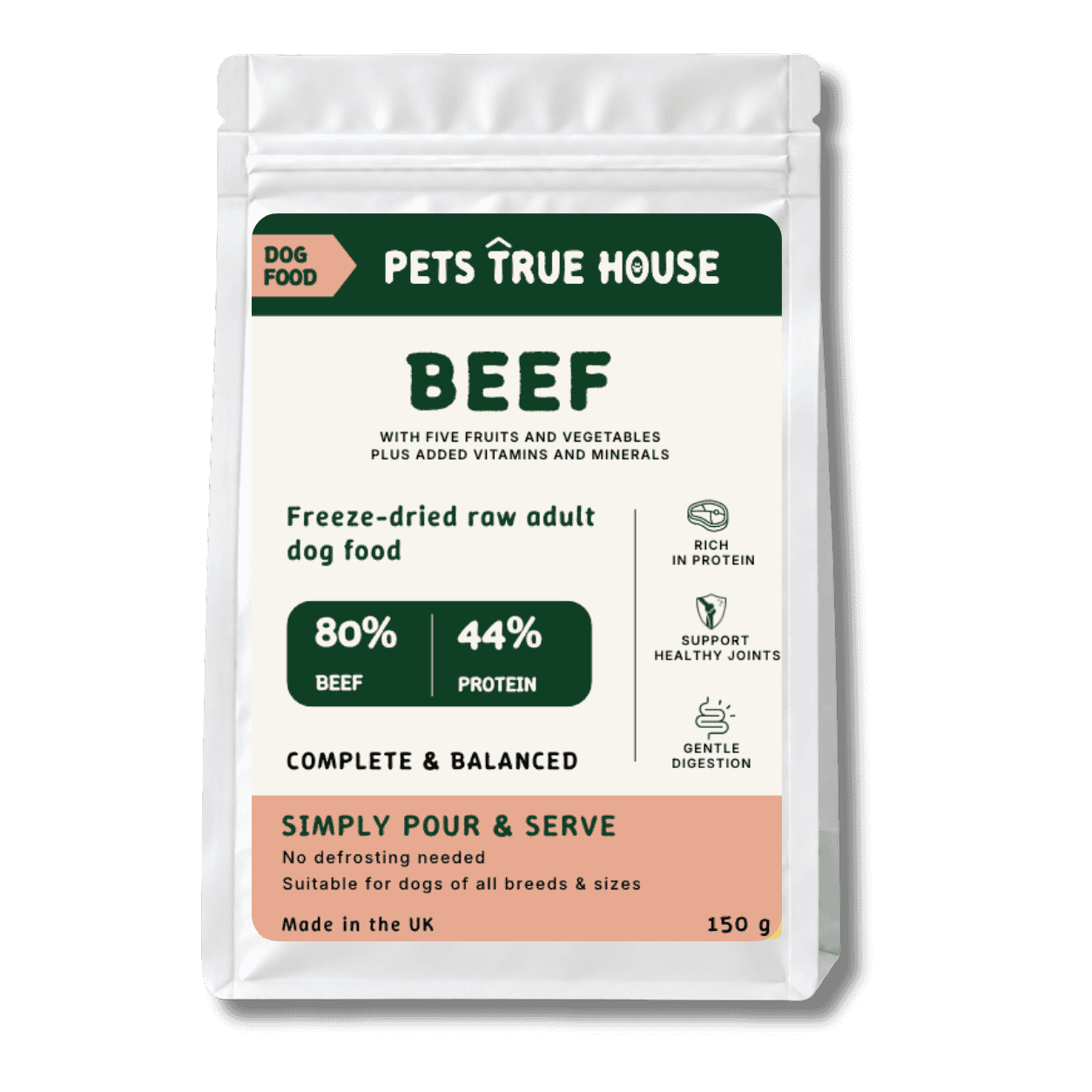 Freeze-Dried Raw Beef Adult Dog Food