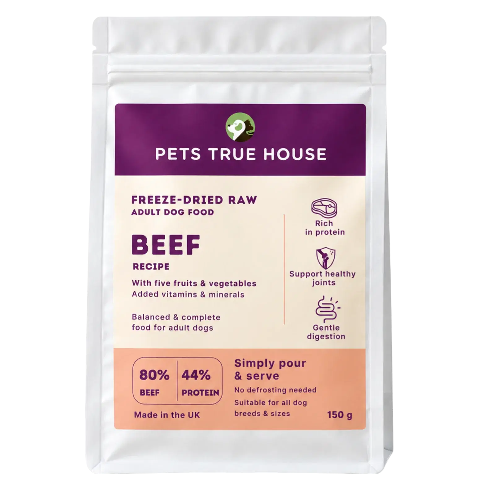 Freeze-Dried Raw Beef Adult Dog Food