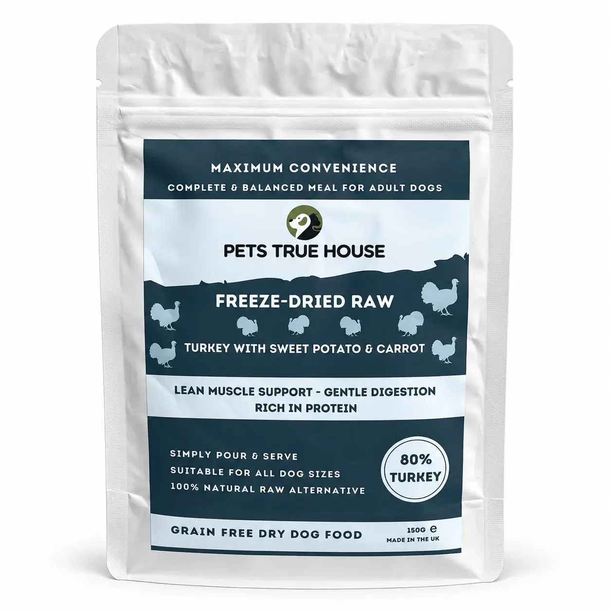 Freeze-Dried Raw Turkey Adult Dog Food