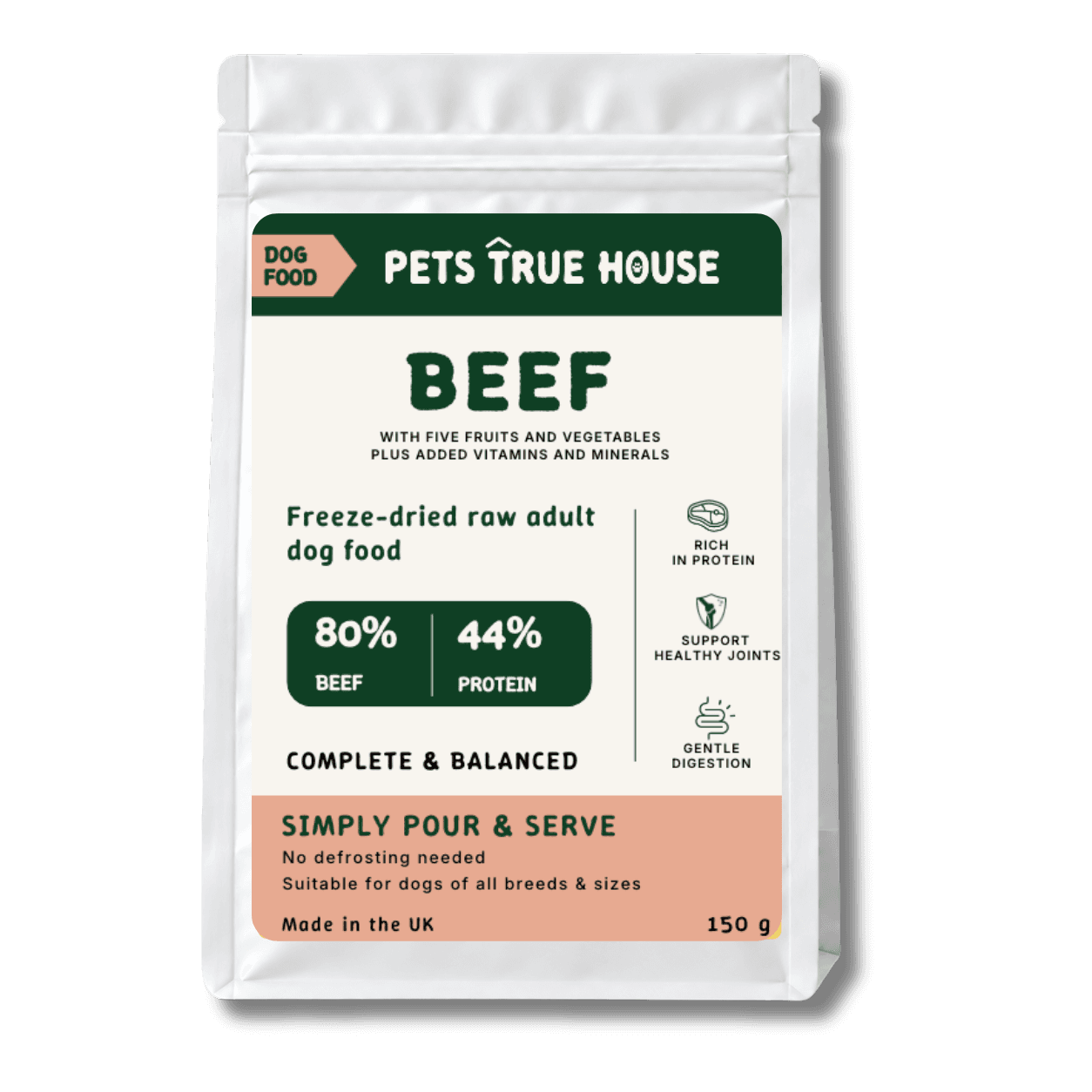 Freeze-Dried Raw Beef Adult Dog Food
