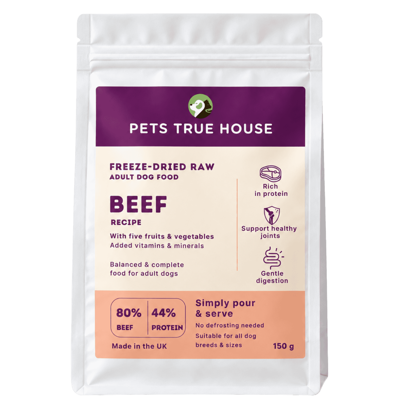 Freeze-Dried Raw Beef Adult Dog Food