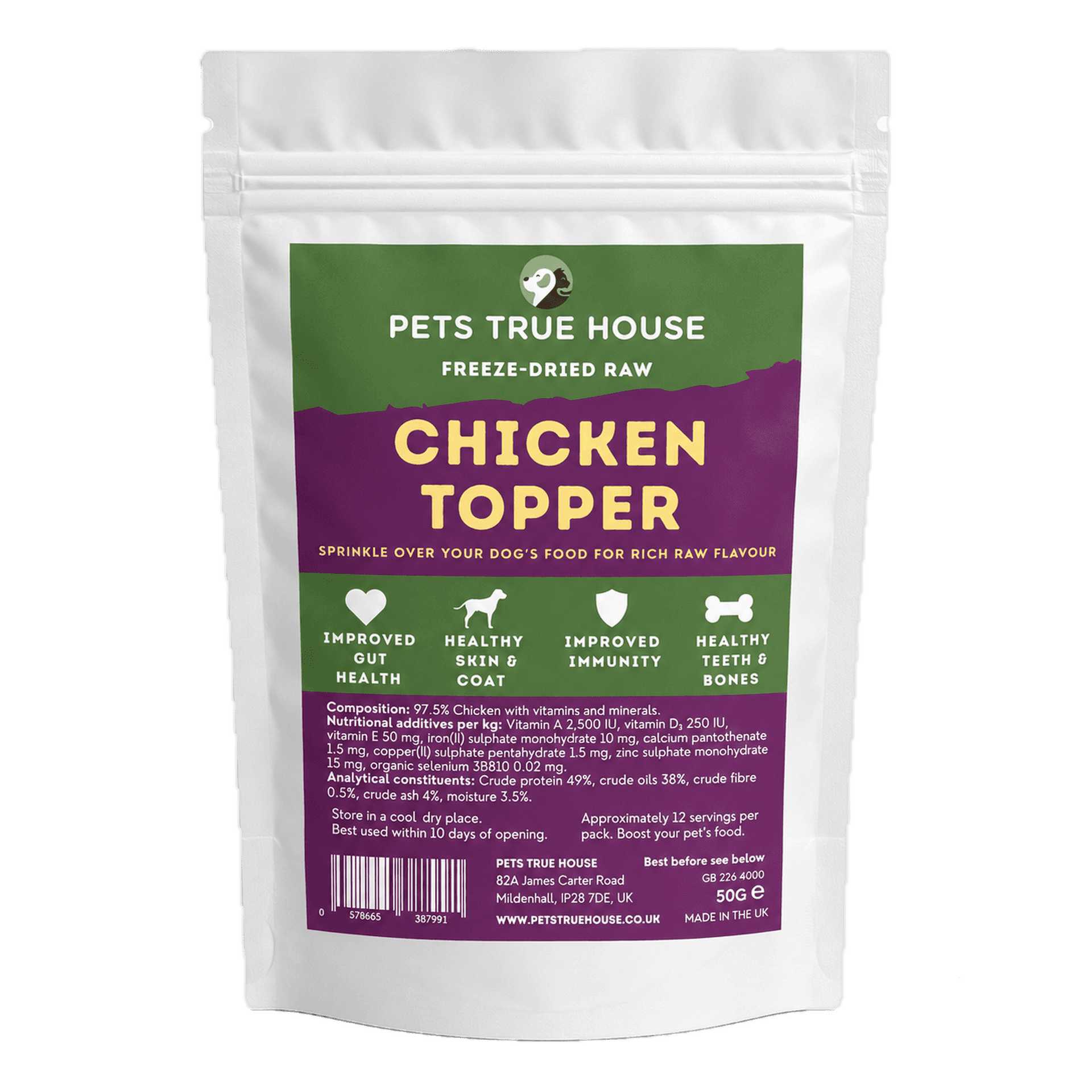 Pets True House Chicken Food Topper