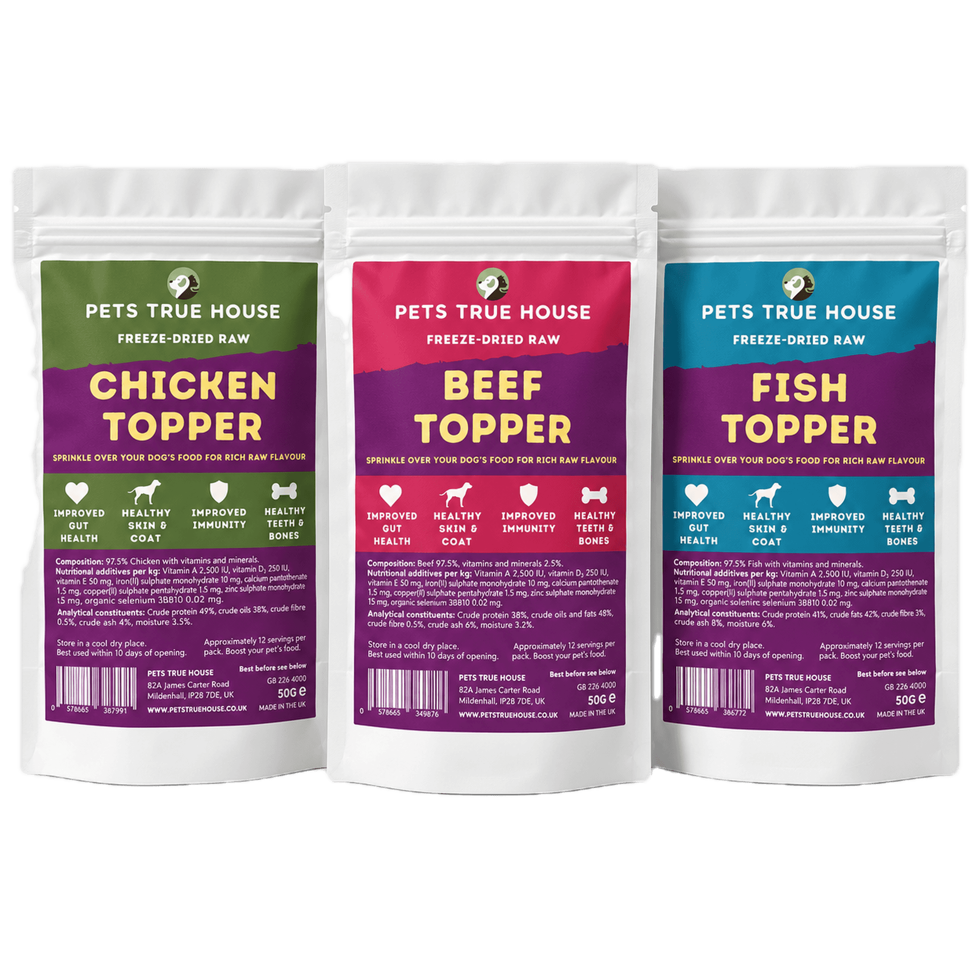 Pets True House Dog Topper Variety Pack