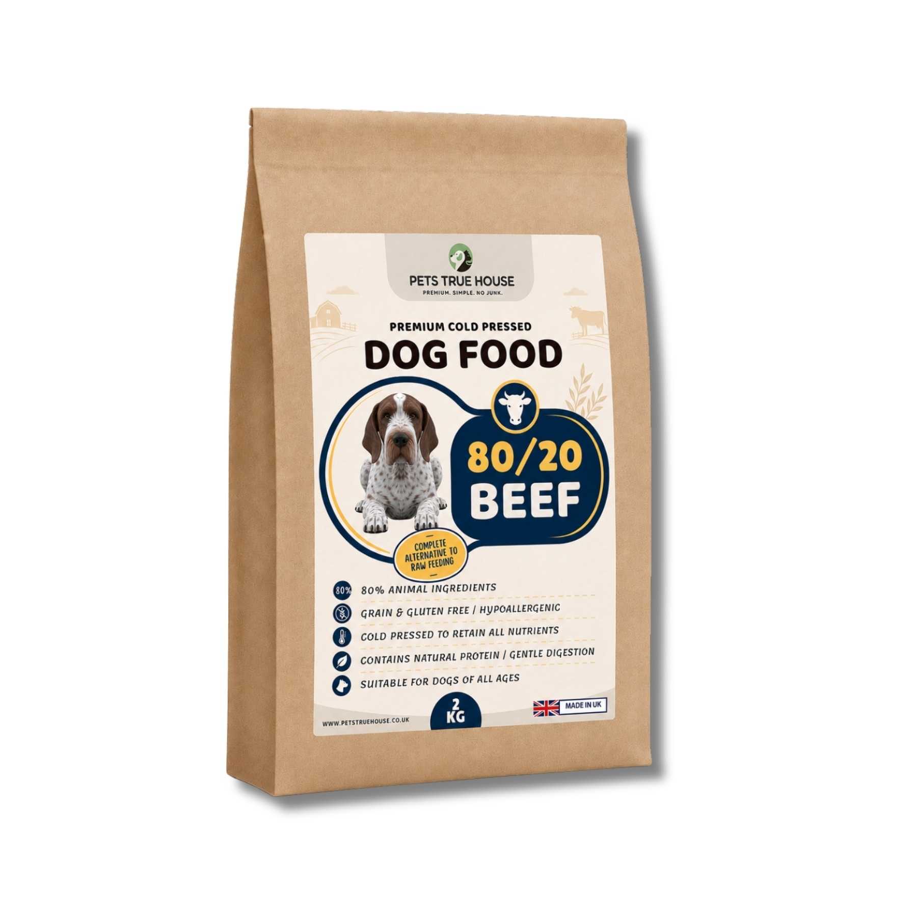80/20 Beef Cold-Pressed Dog Food
